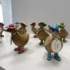 Papera grande con cappello e stivaletti – Legno di bambù scolpito a mano