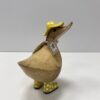 Papera grande con cappello e stivaletti – Legno di bambù scolpito a mano - immagine 7
