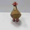 Papera grande con cappello e stivaletti – Legno di bambù scolpito a mano - immagine 8