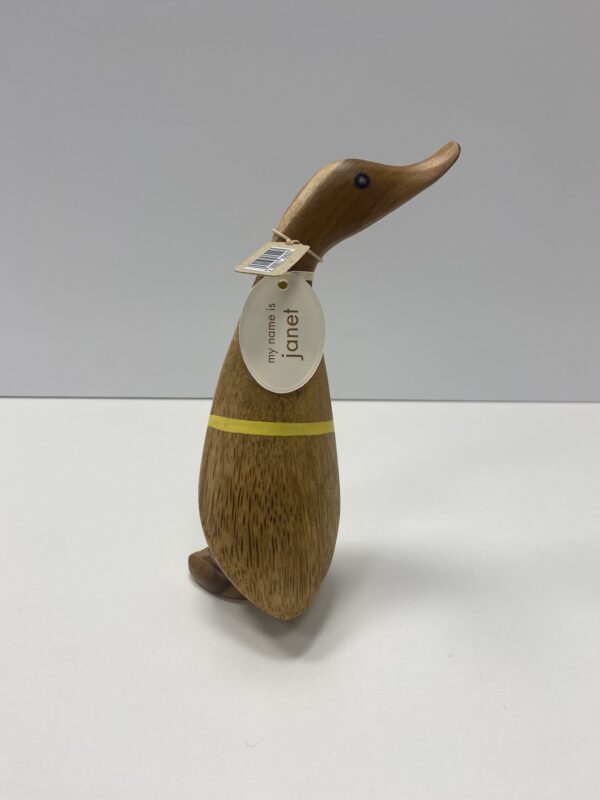 Papera con grembiule a limoni – Artigianato in bambù - Image 4