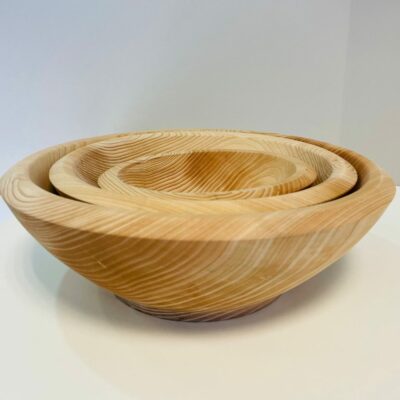 set 3 ciotole legno